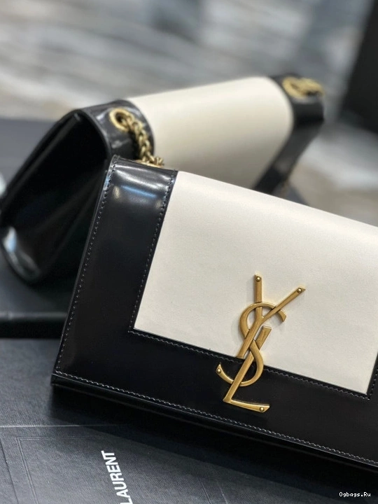 Kate leather bag shoulder two-tone small YSL 0721
